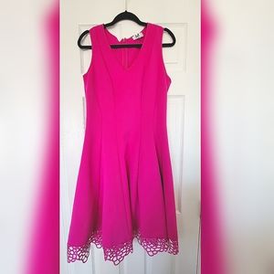 Fuchsia Fit & Flare Dress